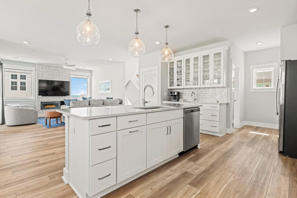 Kitchen on Third Level with Ocean Views