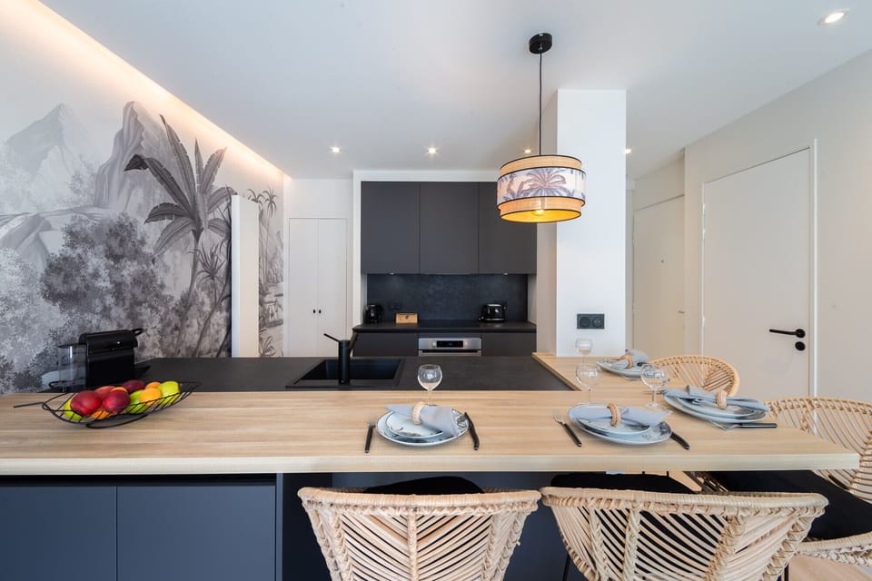Plan de travail cuisine et repas