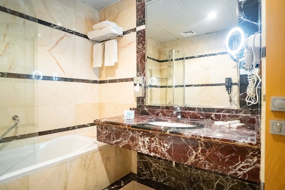 Free toiletries, hair dryer, slippers, bidet