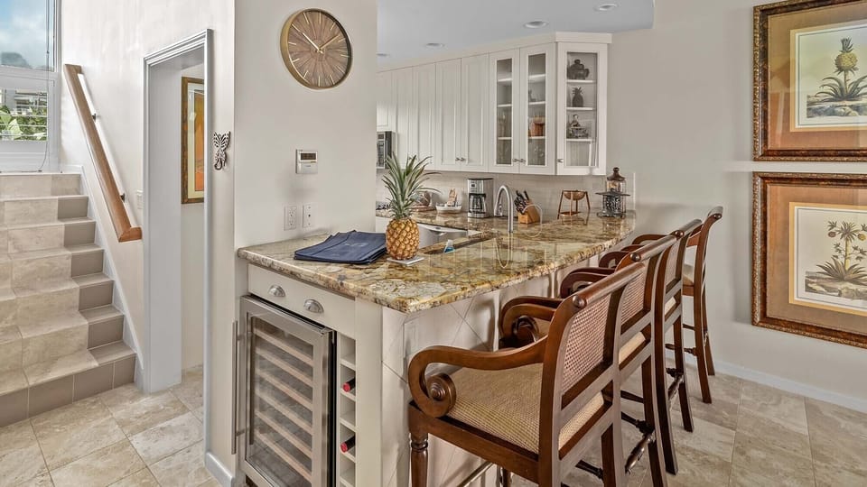 Kapalua Bay Villas #35B2 - Kitchen & Bar-Style Seating - Parrish Maui