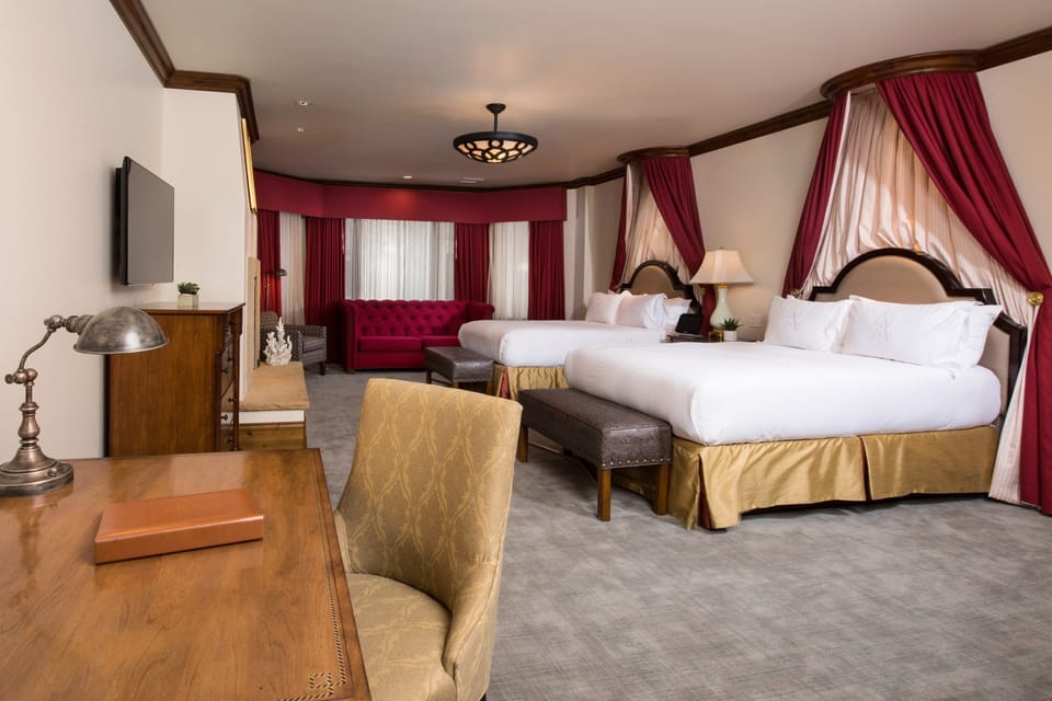 Get a good night sleep in one of the plush queen-sized beds.