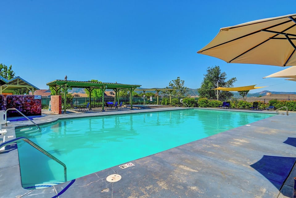 Family pool open May-OctoberAdult pool heated midMay to October. $20 adult per day. $10 per child