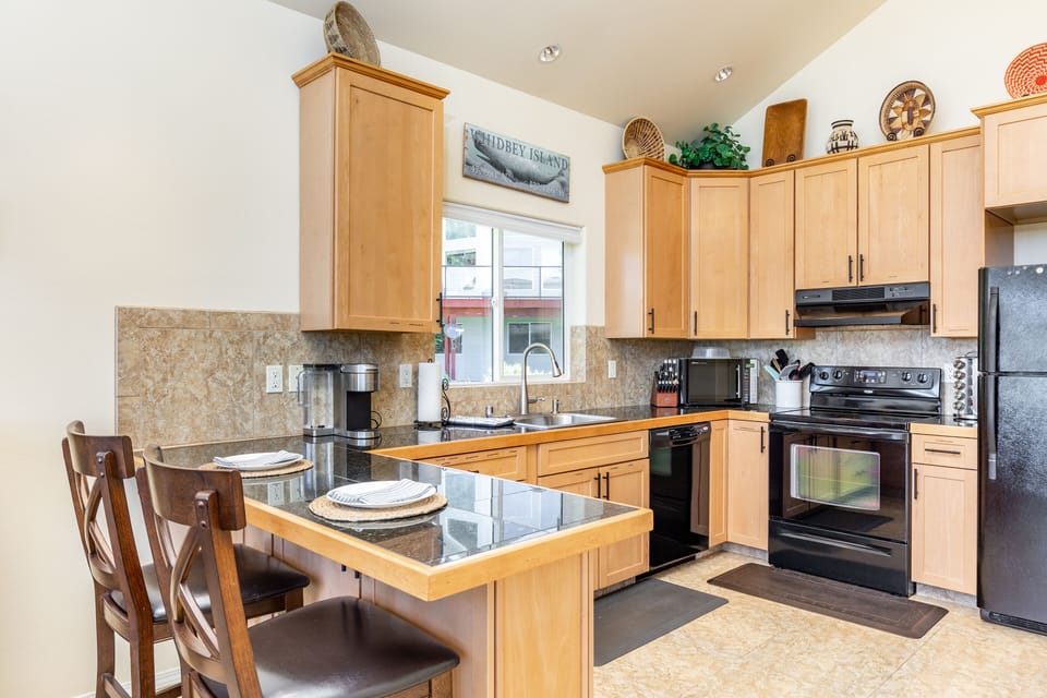 Contemporary kitchen for savory meal creations