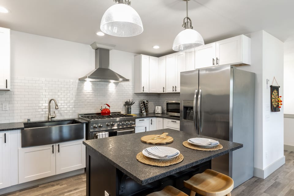 Embracing the elegance of our well-appointed kitchen space.