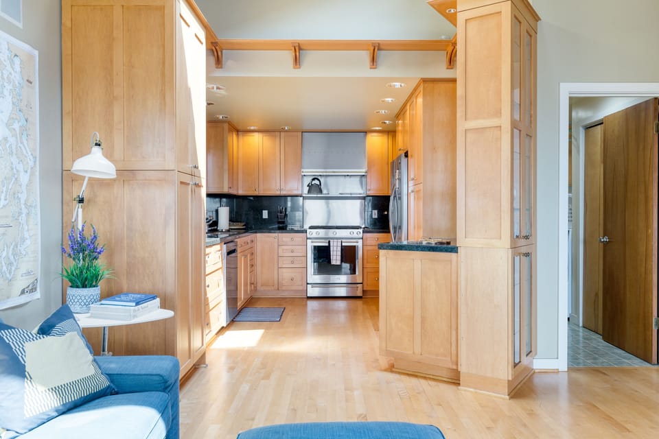 A kitchen that's a work of art in itself.