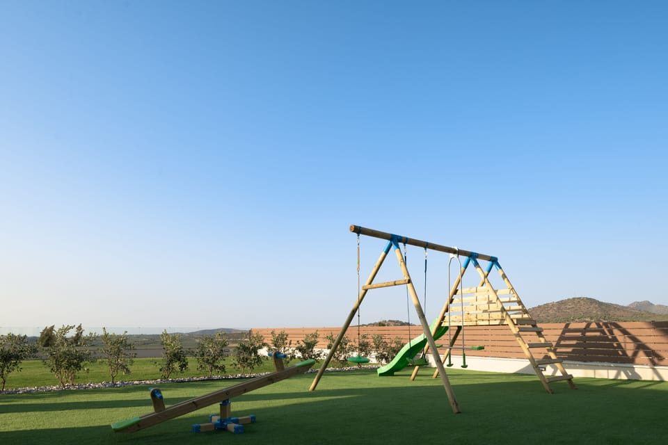 The natural playground all around will delight children.