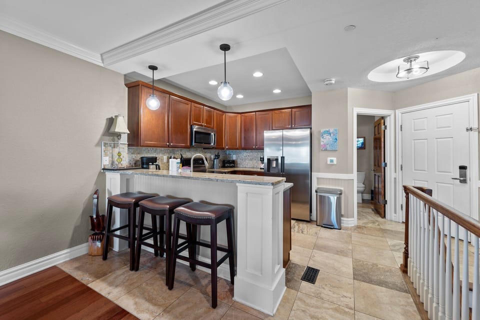 Kitchen with Bar Stool Seating