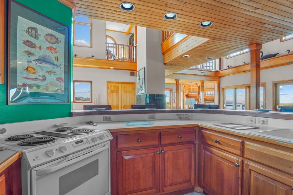 Bask in natural light while whipping up a delicious lunch in the kitchen.