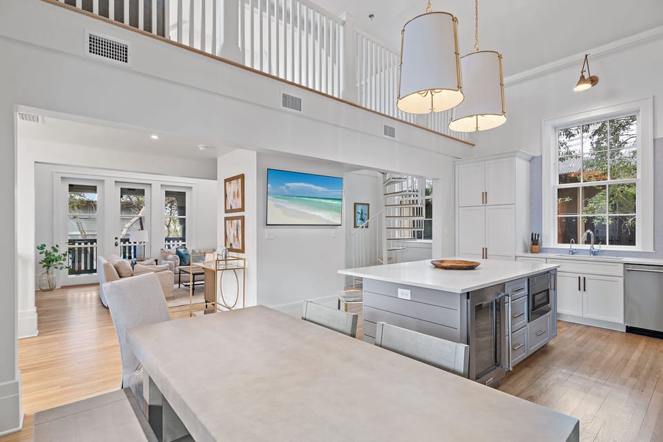 Bluegrass Blessings - Rosemary Beach - Second Floor - Kitchen and Dining Area
