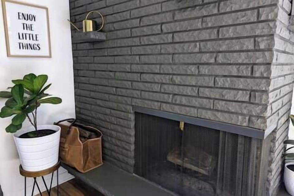 Enjoy this cozy, wood burning fireplace during our colder months (firewood provided).