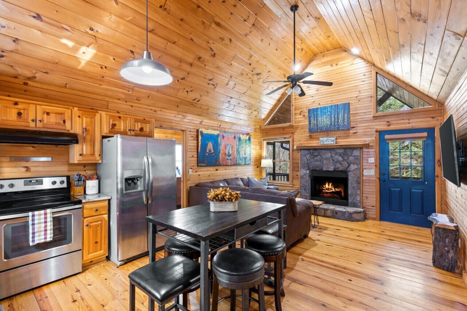A fusion of flavors and comfort: Kitchen to living room bliss.