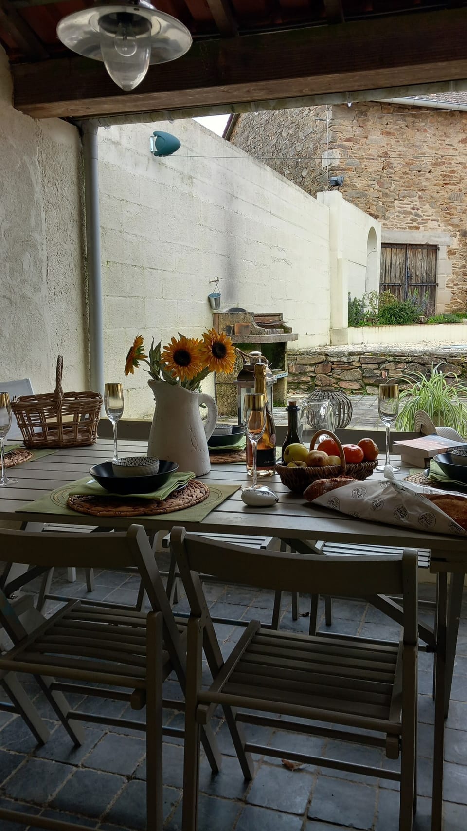 Terrace outside the kitchen