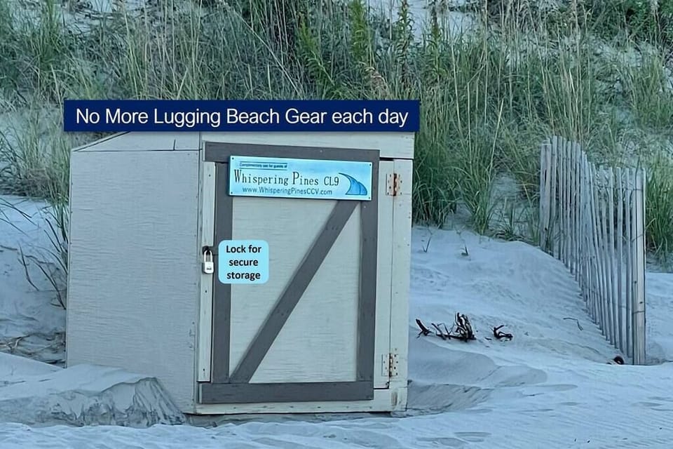 Exclusive and free access to Beach Locker (right on the beach)