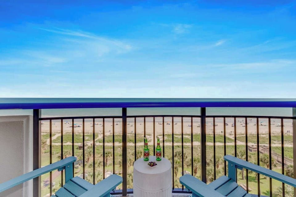 Unwind with breathtaking ocean views from your private balcony—perfect for morning coffee, sunset drinks, or simply soaking in the sound of the waves and the beauty of the beach below.