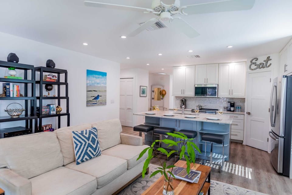 Staying in? Watch your favorite show in the formal living room, with wall-mounted, flat screen tv and plenty of seating for all!