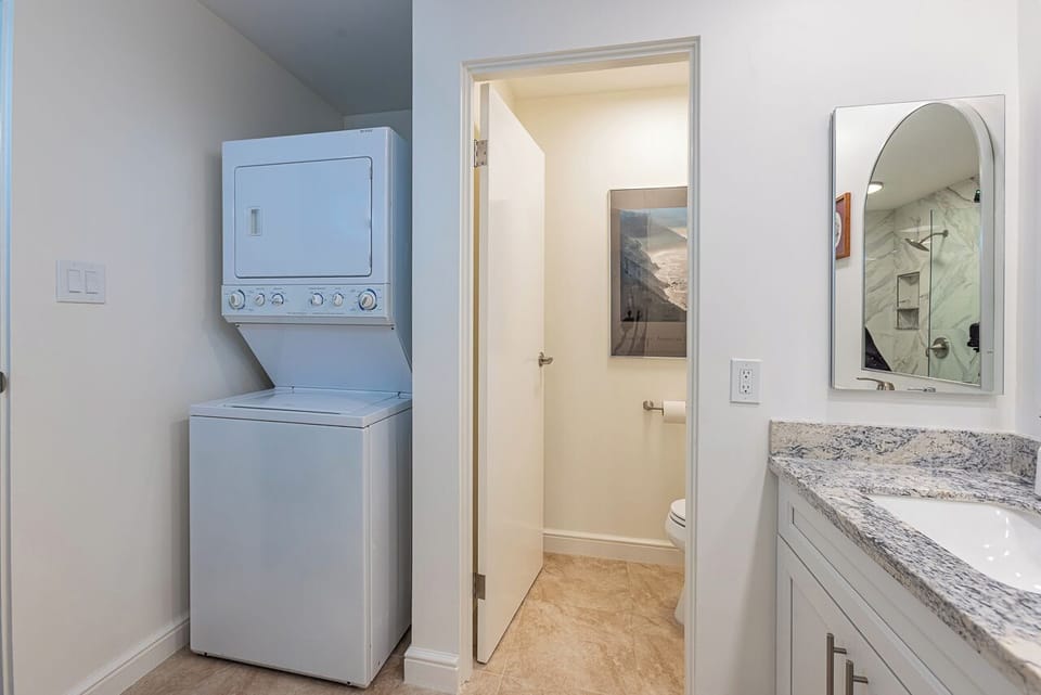 In-unit washer and dryer for your convenience.