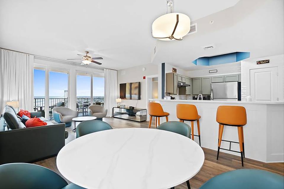 Dining to living room view