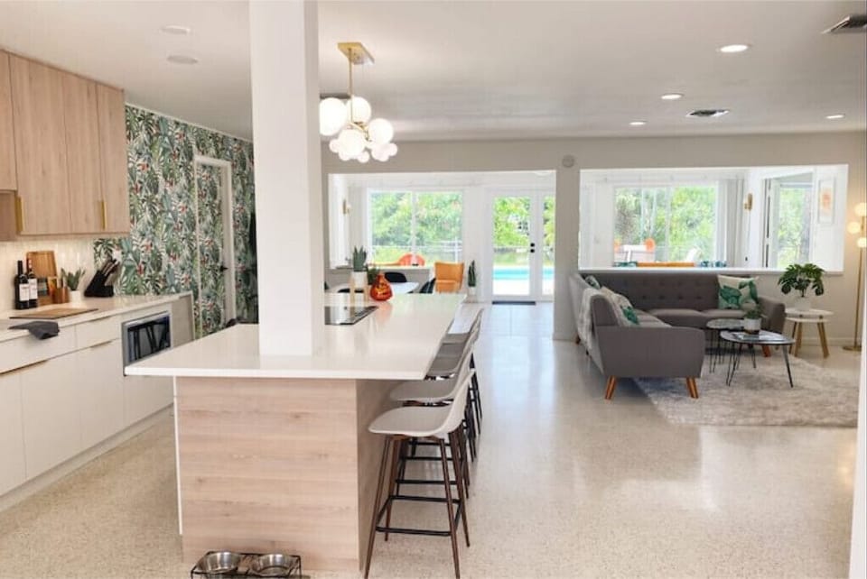 The home is open and spacious. Perfect for everyone to gather and hang out.