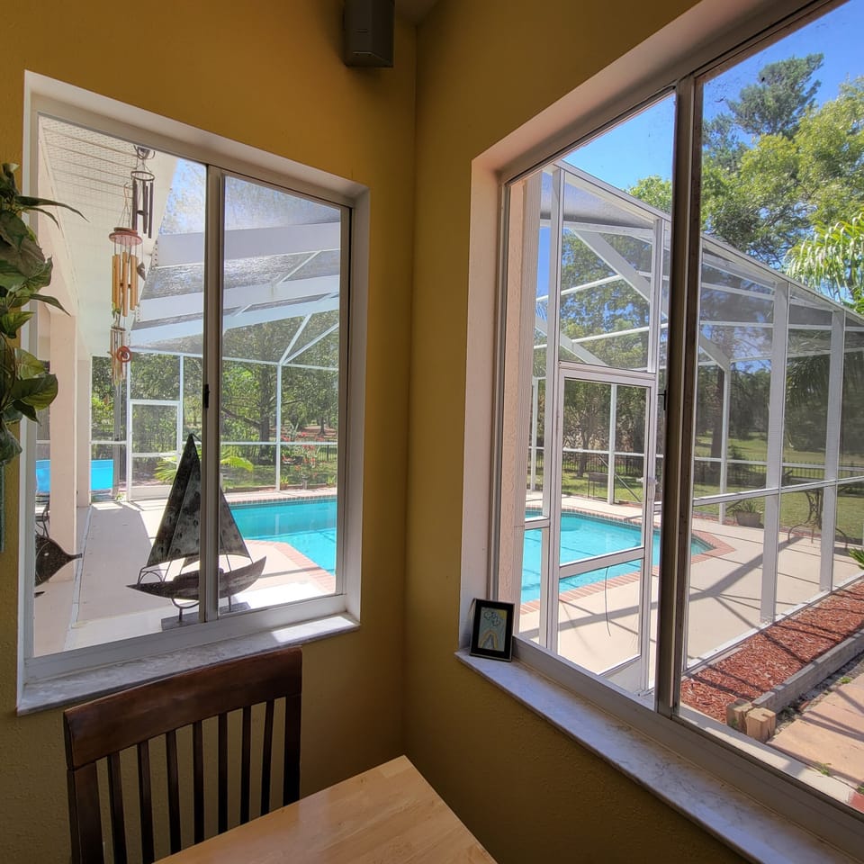 Family Room Kitchen Table View