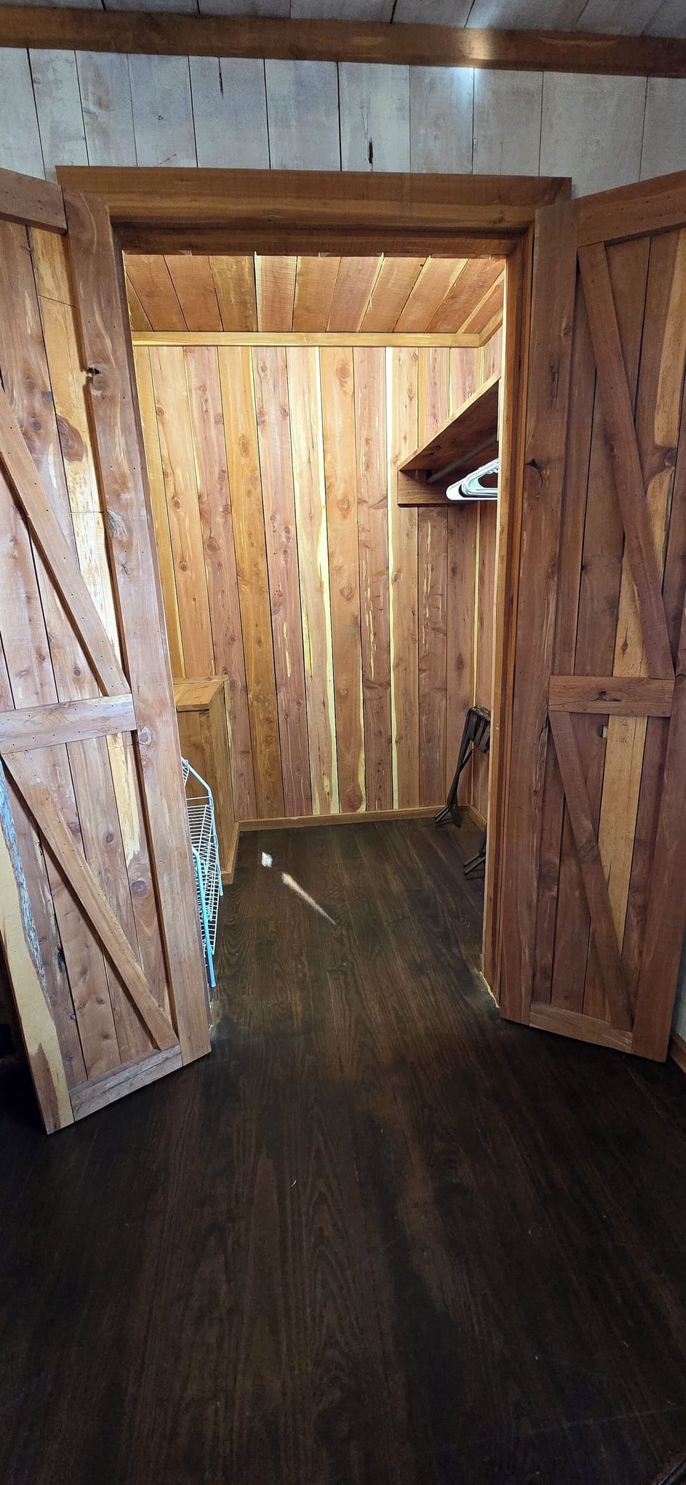 Cedar closet in master bedroom smells divine!