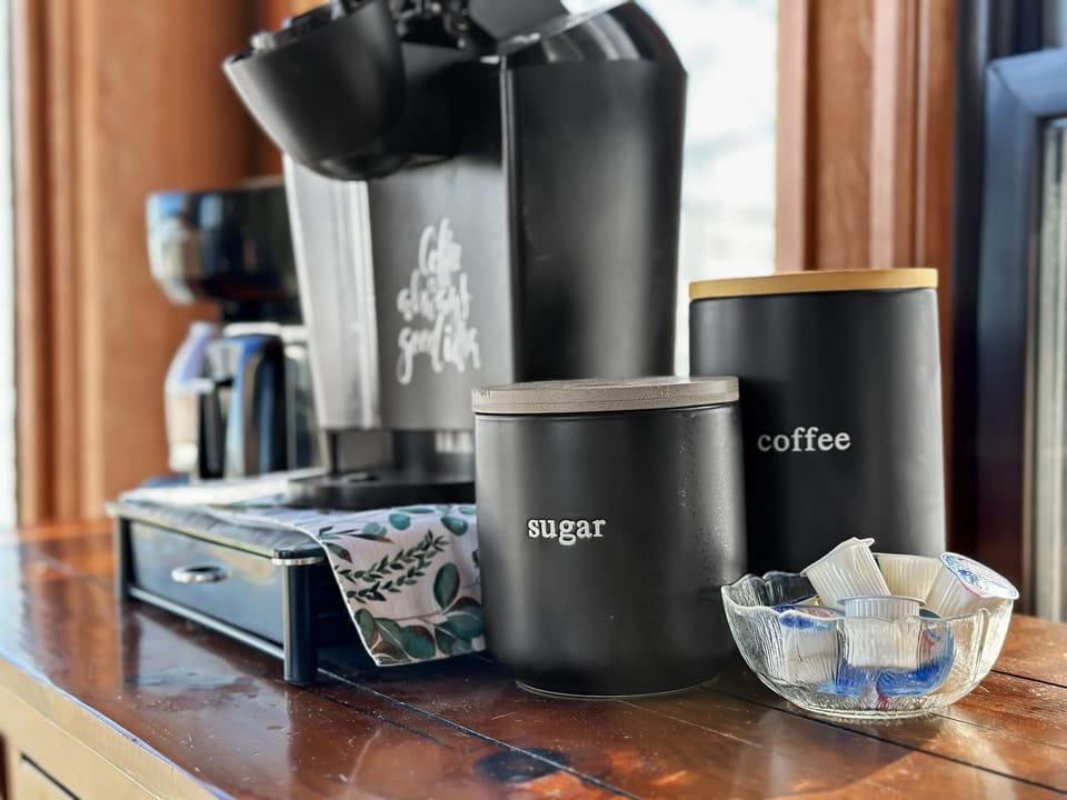 Enjoy your warm coffee and take everything in.
