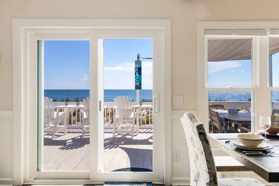 Easy access to the deck from the living room