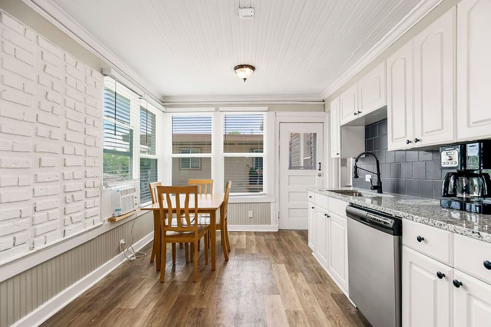 The kitchen is quite spacious