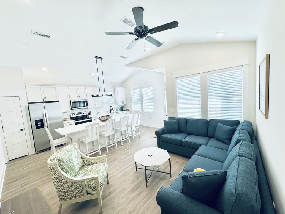 Bright and airy open floor plan.