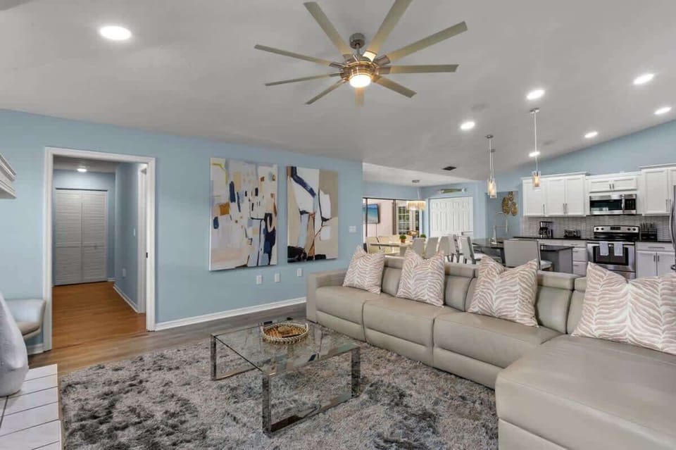 Primary Living Room — Open Layout with 65 inch Smart TV