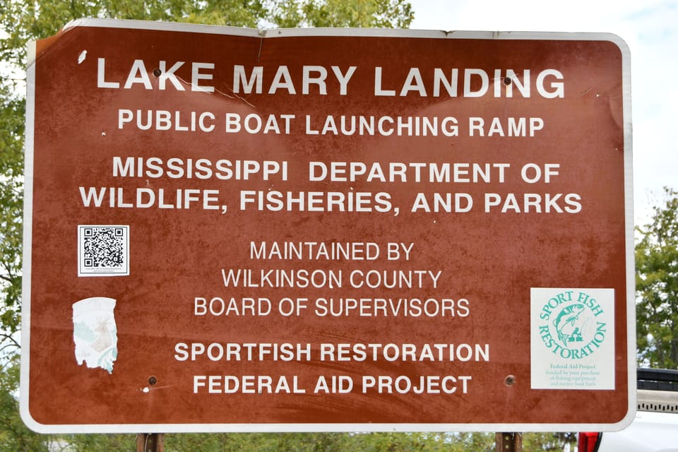 Public boat launch about 4 miles from cabin