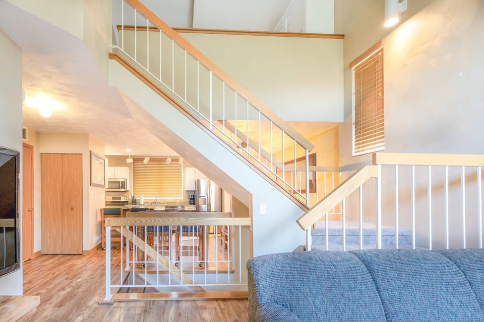 Indoors, House, Staircase, Furniture, Living Room