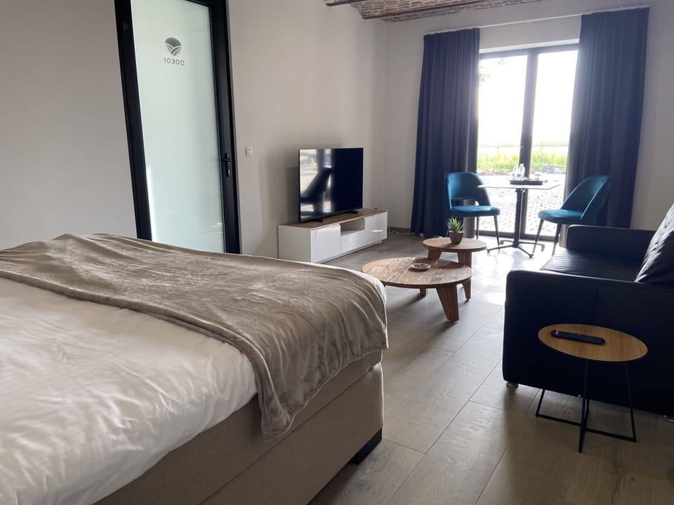 Business Double Room | Down comforters, memory foam beds, soundproofing, free WiFi