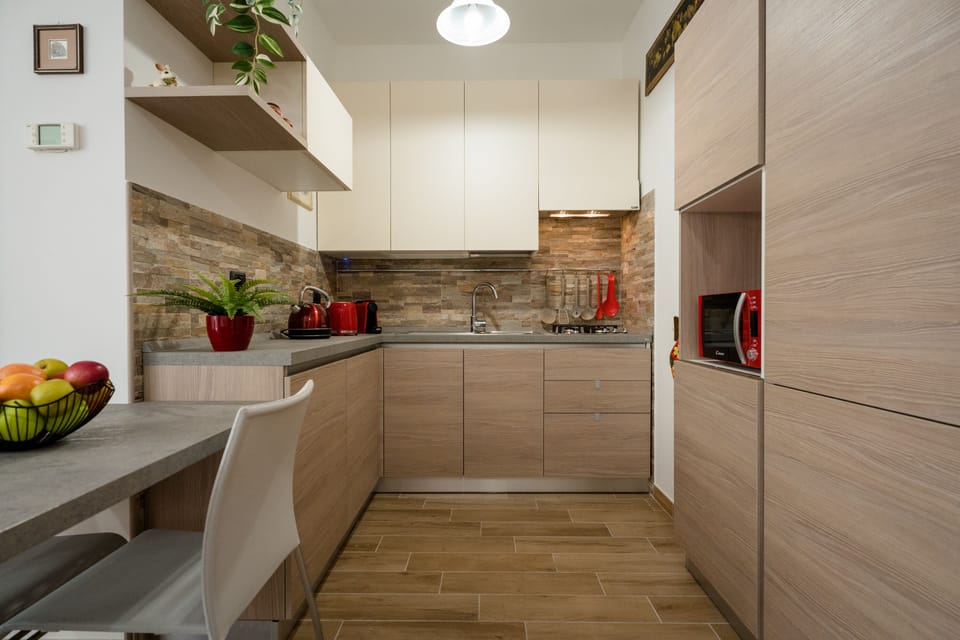 Comfort Studio | Private kitchen | Full-size fridge, microwave, stovetop, dishwasher