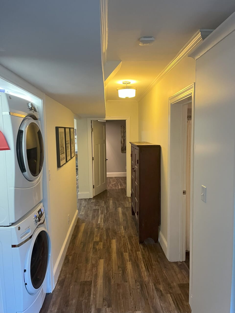 Vinyl plank flooring throughout