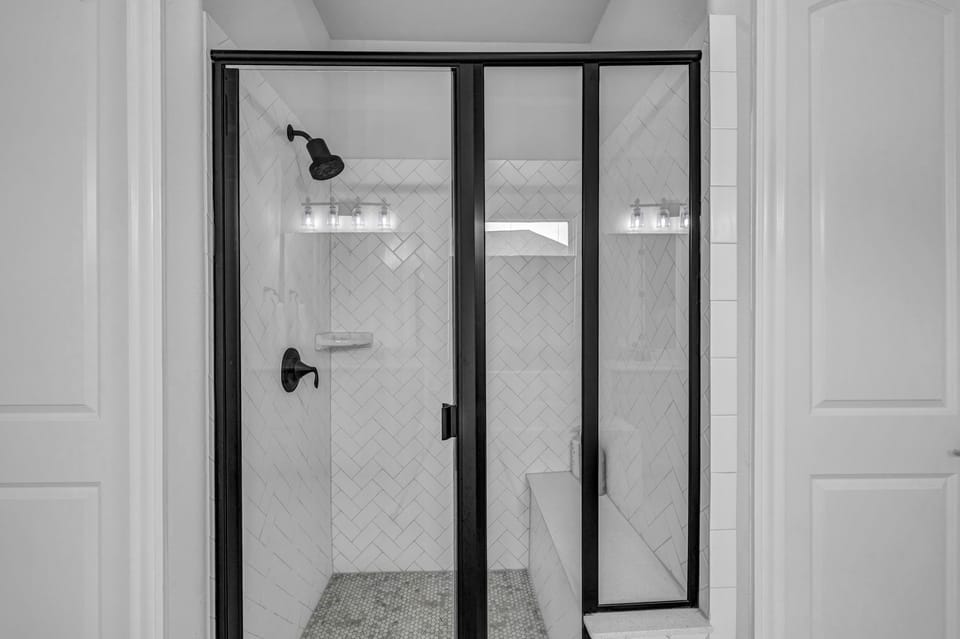 Master shower