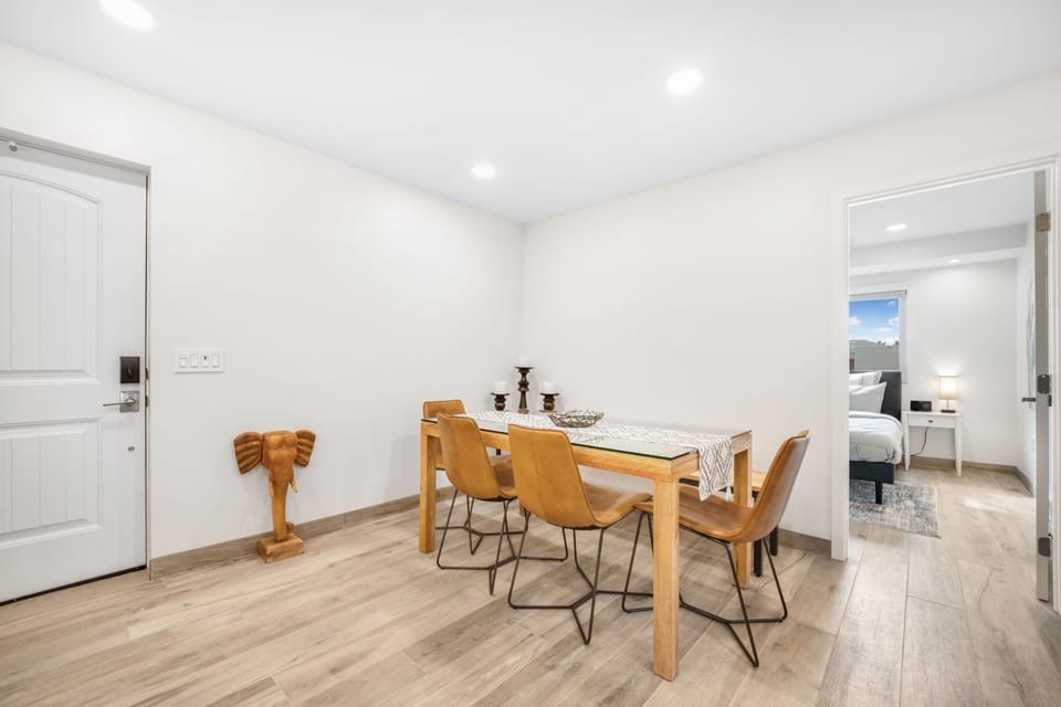Dine and Unwind: Our Open Concept Dining Area for Six.