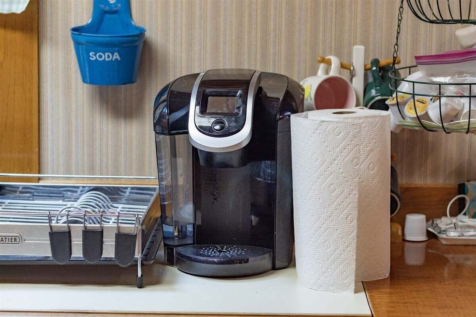 Enjoy a cup of coffee before heading out to explore the trails.