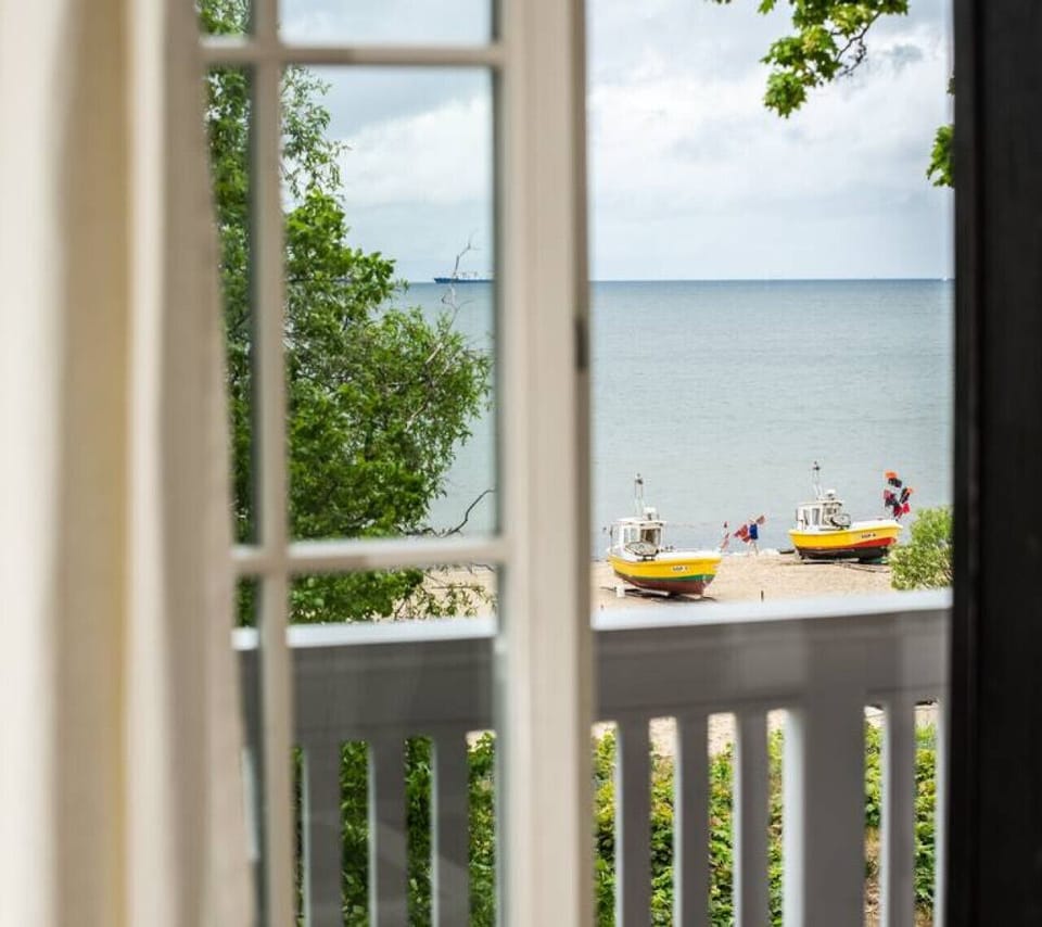 beach view from the balcony