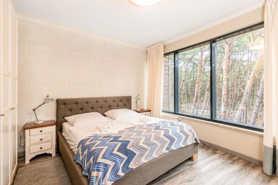 Bed in the bedroom