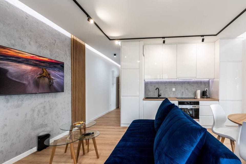 Kitchen and living room in Apartment Areia