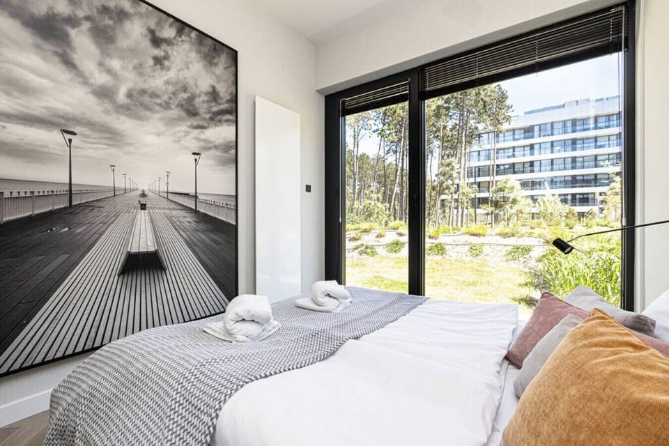 Bed in the bedroom