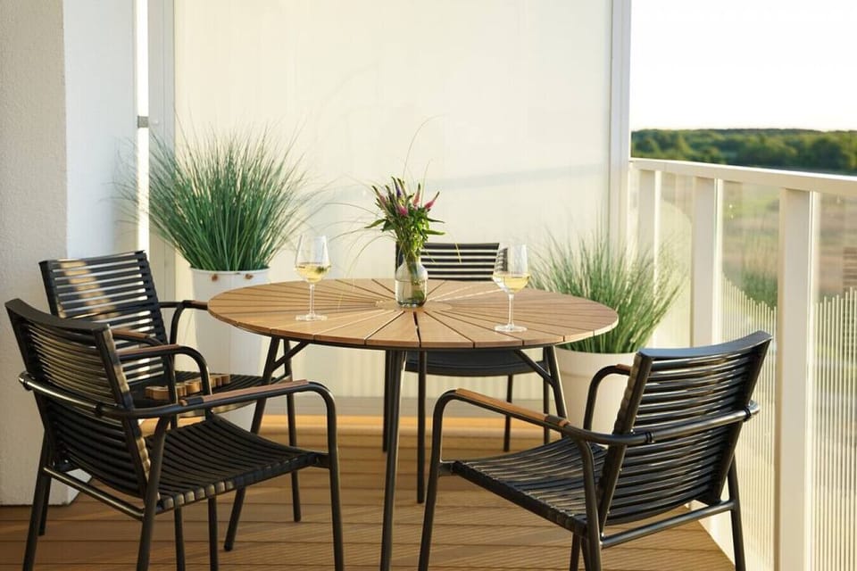 coffee table on the terrace