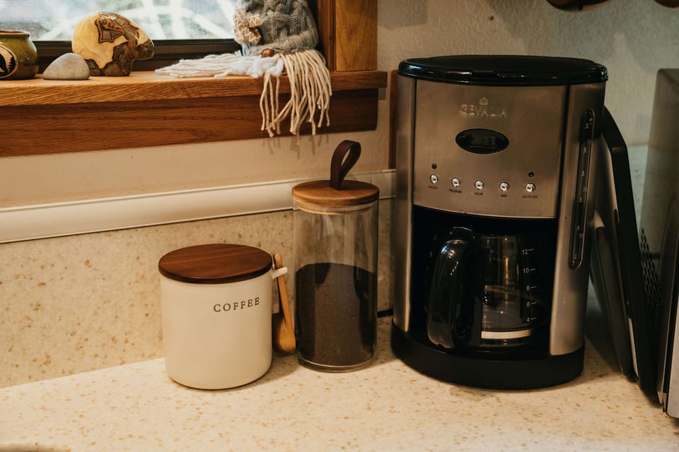 Nothing better than a hot cup of coffee in the morning while enjoying the river view.