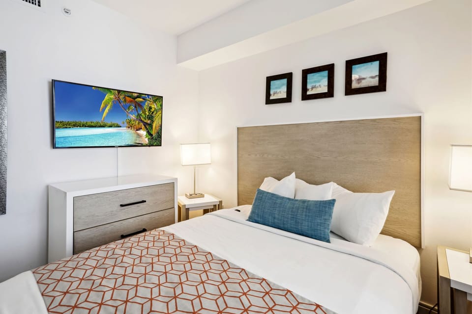 Guest Bedroom with Flat Screen TV
