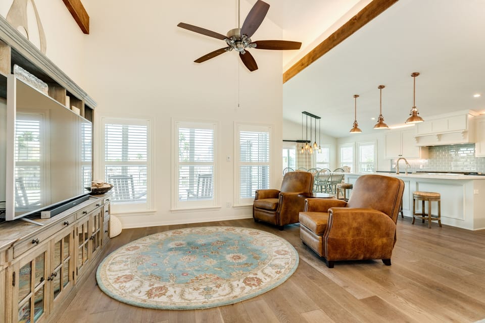Open living area makes spending time together a breeze