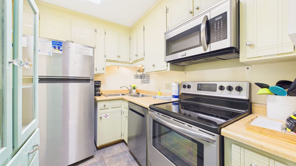 Full kitchen with all the cooking essentials