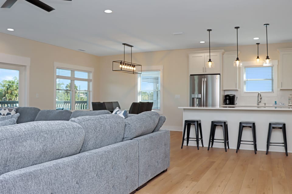 Living, Kitchen and Dining Area