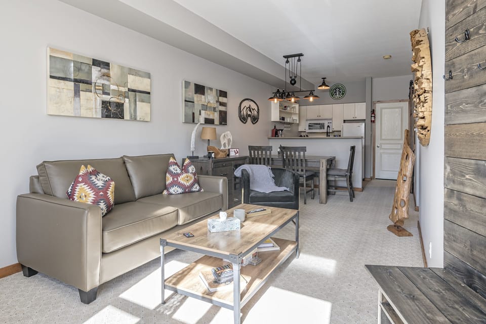 Living Room with a Pullout Couch 