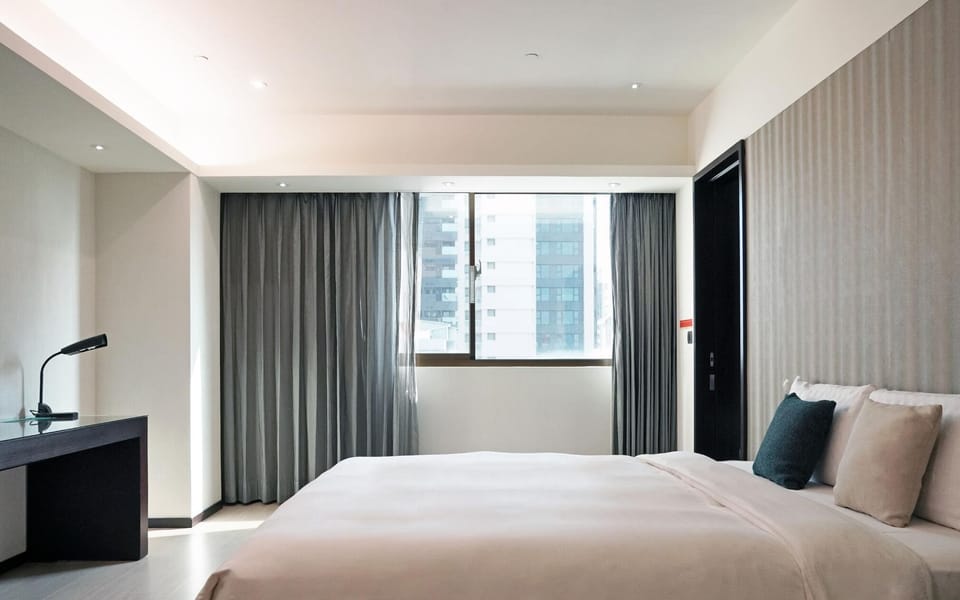 Deluxe Double Room | Premium bedding, minibar, desk, laptop workspace