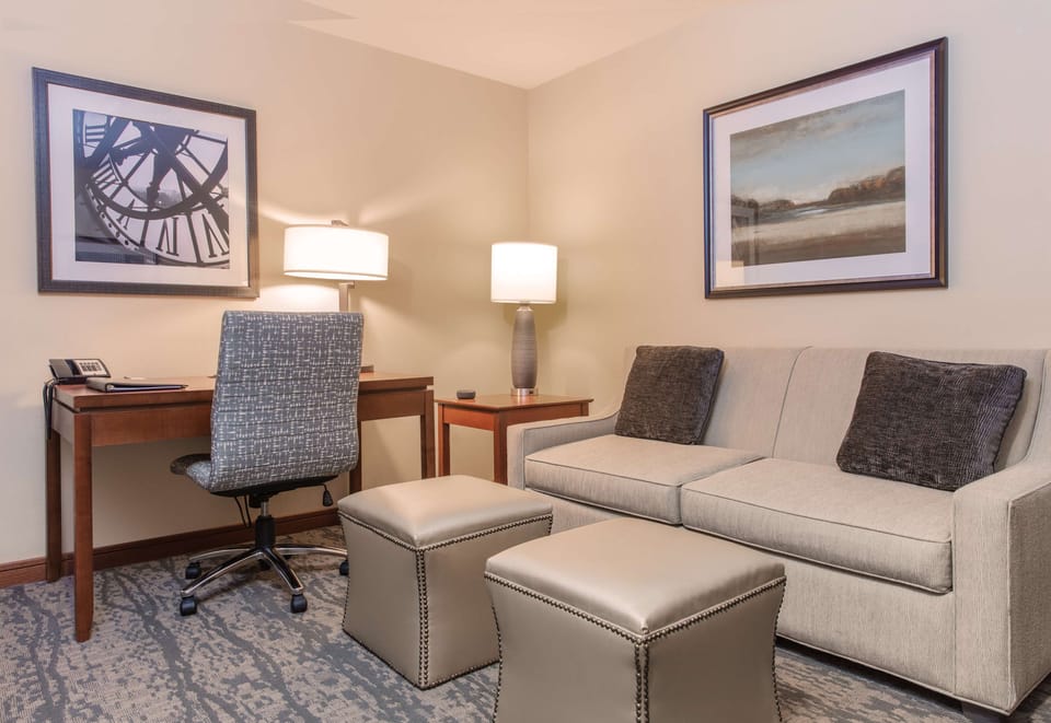 Suite, 1 King Bed, Non Smoking, Jetted Tub (Walk-in Shower;with Sofabed) | Premium bedding, minibar, in-room safe, iron/ironing board